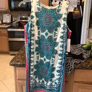 Paisley colorful London style collection dress NWT